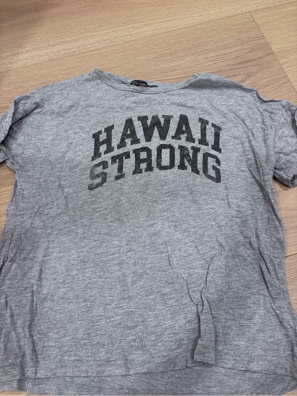 Rock Rose Couture Gray Crewneck Tee